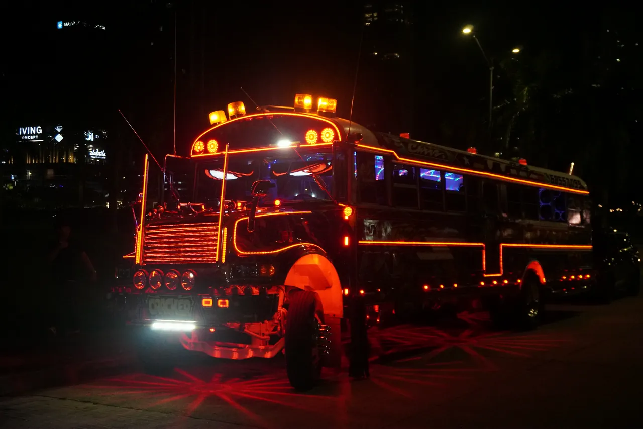 Chiva Victoria Princess iluminada durante la noche 4